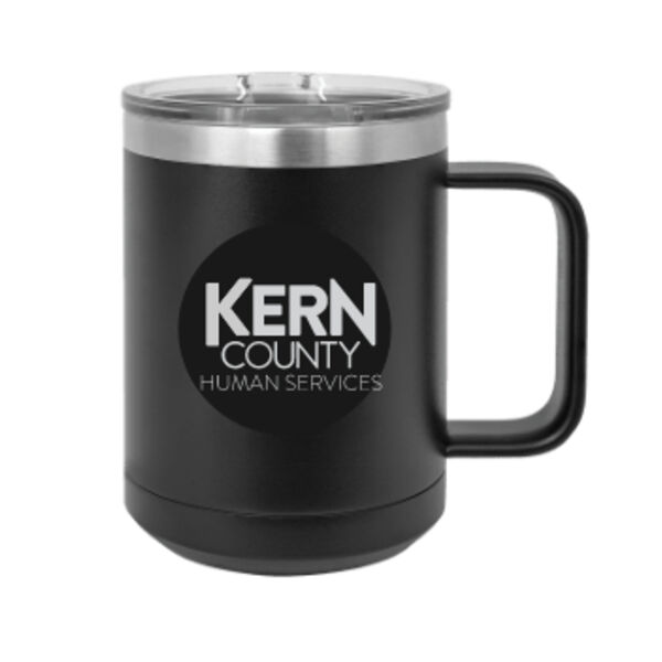 Polar Camel 15 oz. Black Vacuum Insulated Mug with Slider Lid Thumbnail